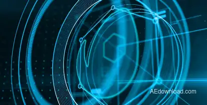 HUD Logo Reveal Video Displays template preview