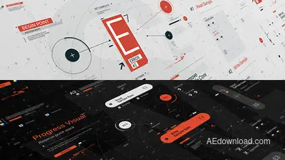 HUD Typo Graphics Pack Video Displays template preview