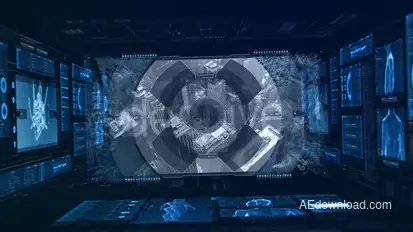 HUD UI Screens Video Displays template preview