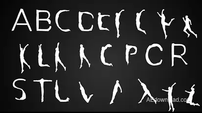 Human Typeface | After Effects Template Video Displays template preview