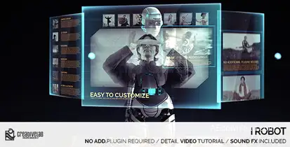 I Robot Video Displays template preview