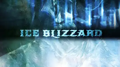 Ice Blizzard Logo Video Displays template preview