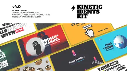 Idents Video Displays template preview