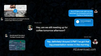 Telegram Chat Message UI Openers template preview