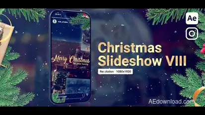 Vertical Christmas Slideshow Openers template preview