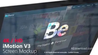 iMotion Screen Mockup Video Displays template preview