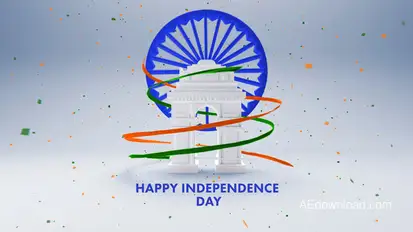 Indian Independence Day Logo Mogrt Premiere Pro template preview