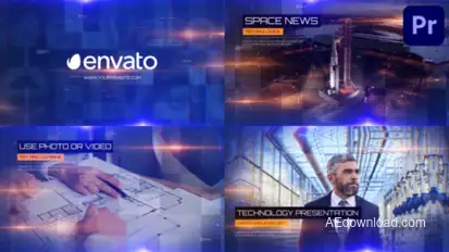 Industrial Technology Presentation for Premiere Pro Premiere Pro template preview