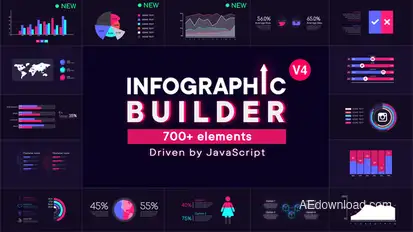 Infographic Builder Video Displays template preview