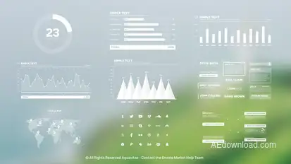 Infographic Maker Video Displays template preview