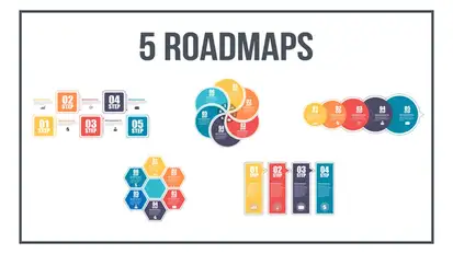 Infographics Roadmaps №3 Video Displays template preview