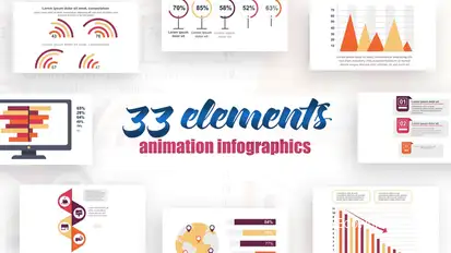 Infographics vol.11 Video Displays template preview
