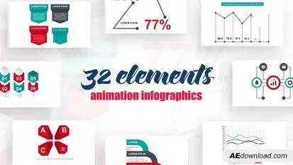 Infographics vol.15 Video Displays template preview