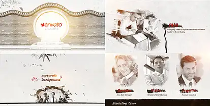 Ink Corporate Video Displays template preview
