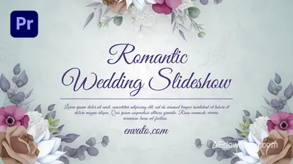 Ink Romantc Wedding Slideshow (MOGRT) Premiere Pro template preview