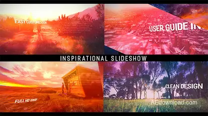 Inspirational Parallax Slideshow Video Displays template preview