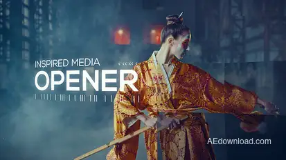 Inspired Media Opener Video Displays template preview