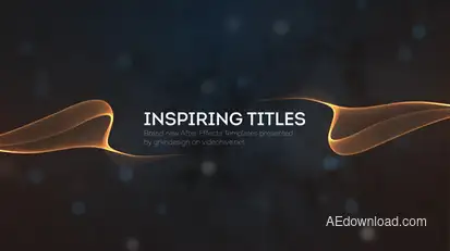 Inspiring Titles Video Displays template preview