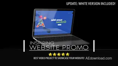 Inspiring Web Promo Video Displays template preview