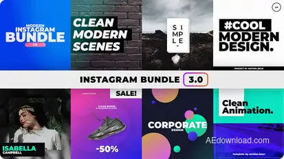Instagram Bundle Video Displays template preview