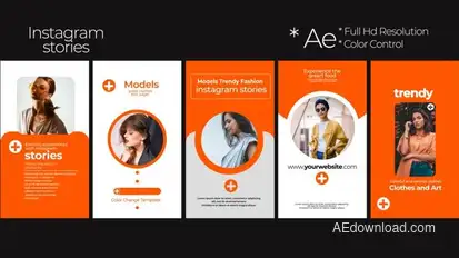 Instagram Fashion Stories 0.2 Premiere Pro template preview
