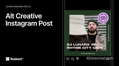 Instagram Posts Premiere Pro template preview