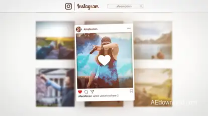 Instagram Profile Promo Video Displays template preview