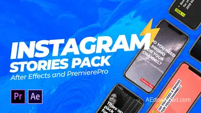 Instagram Promo 2.0 PremierePro and After Effects Premiere Pro template preview