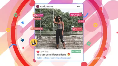 Instagram Promo Video Displays template preview
