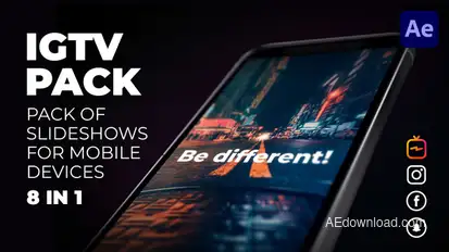 Instagram Slideshow Pack - Reels, Post, Stories Video Displays template preview