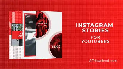 Instagram Stories for YouTubers Video Displays template preview