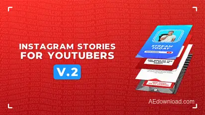 Instagram Stories For YouTubers v.2 Video Displays template preview