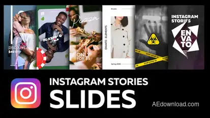 Instagram Stories Slides Video Displays template preview