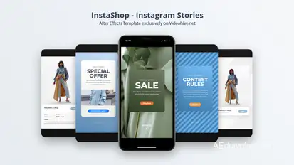 InstaShop - Instagram Stories Video Displays template preview