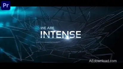 Intense Titles for Premiere Pro Premiere Pro template preview
