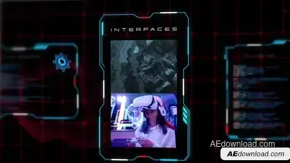 Interface Screens Premiere Pro template preview