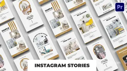 Interior Instagram Stories Premiere Pro template preview