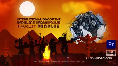 International day of the world’s indigenous peoples - Premiere Pro Premiere Pro template preview