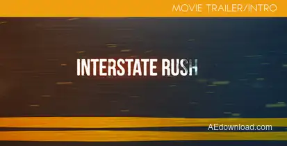 Interstate Rush - Movie Trailer/Intro Video Displays template preview