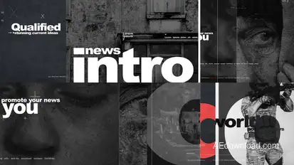 Intro News V2 Video Displays template preview