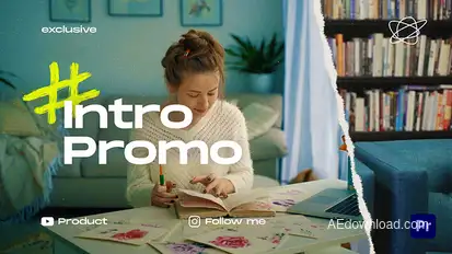 Intro Promo Premiere Pro template preview