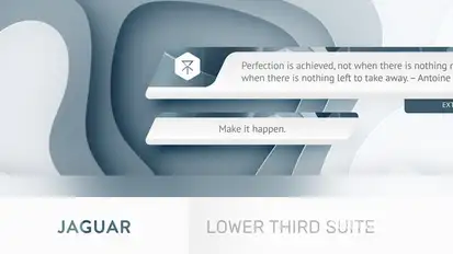 Jaguar - Lower Third Suite Video Displays template preview