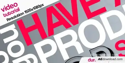 Kinetic Typography Openers template preview