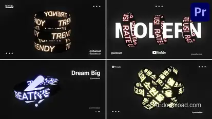 Kinetic Typography for Premiere Pro Premiere Pro template preview