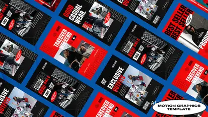 Kofera Hypebeast Instagram Stories | Mogrt Premiere Pro template preview