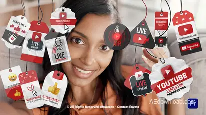 Labels YouTube For Premiere Pro Premiere Pro template preview