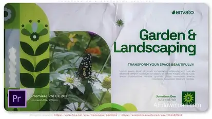 Landscaping & Gardening Services Premiere Pro template preview