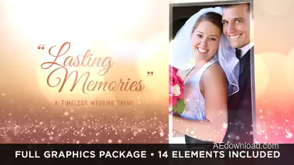 Lasting Memories Wedding Video Displays template preview