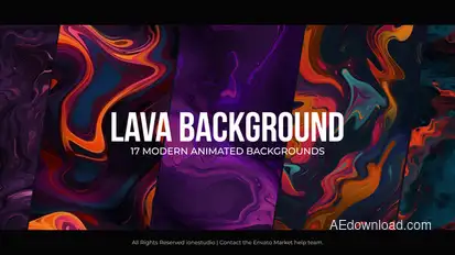 Lava Backgrounds for Premiere Pro Premiere Pro template preview
