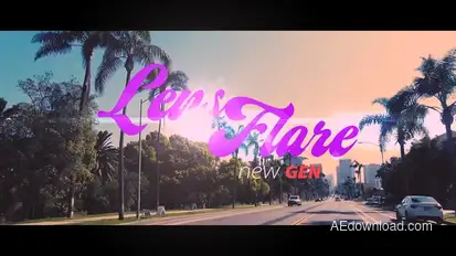 Lens Flare Gen.2 Premiere Pro template preview